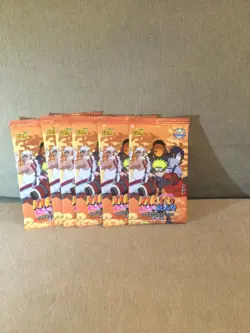 6 Pack Official Naruto Cards KAYOU Original 5 Cards/Booster Pack - Tier 2 Wave 1 - Image 1