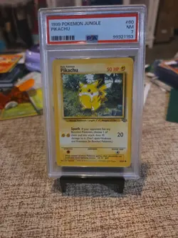 Pokemon Pikachu TCG Base Jungle Card 60/64 Regular Common Psa 7 - Image 1