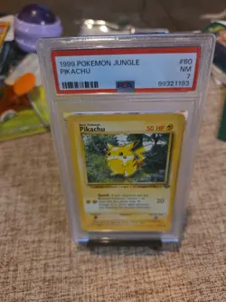 Pokemon Pikachu TCG Base Jungle Card 60/64 Regular Common Psa 7 - Image 2