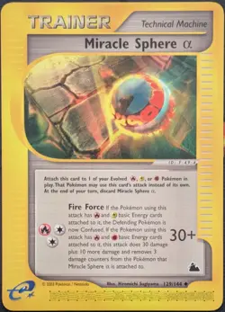 Miracle Sphere 129/144 Skyridge Pokemon Card - Image 1