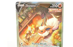 Pokemon card Flareon V SWSH179 Full Art SWSH Black Star Promos 2021 English LP - Image 2