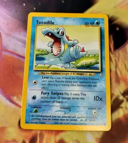 Totodile 81/111 Neo Genesis Common NM/LP Pokemon Card - Image 1