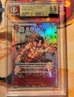 OP02-013 SR Portgas.D.Ace Ace Manga One Piece Card Game Super Rare English - Image 1