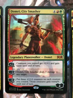 MTG RNA Domri City Smasher Planeswalker FOIL Mythic +2 Rares +3 Uncommons - Image 2