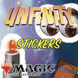 MTG Magic The Gathering Unfinity UNF Job Lot 10 STICKER Cards NM/M - Image 1