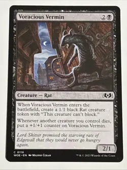 MTG Wilds of Eldraine Voracious Vermin 0116 NM - Image 1