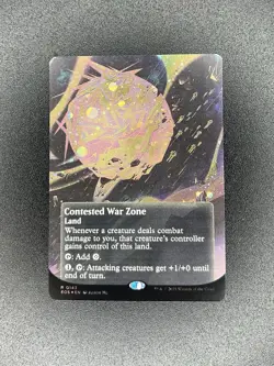 MTG Contested War Zone 143 Rare Galaxy Foil Edge of Eternities Stellar Sights - Image 1