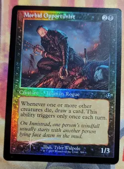 Morbid Opportunist (Retro Frame) (Foil) MTG Innistrad Remastered (INR) (NM) - Image 1