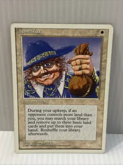 Land Tax MTG Core Set 4th Edition Regular: MP To HP - Image 1