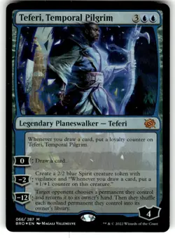 FOIL MTG NM Teferi, Temporal Pilgrim The Brothers' War Regular - Image 1