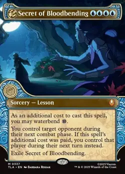 Secret of Bloodbending - Extended Art Showcase TLA NM MTG - Image 1