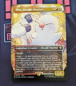 Mog, Moogle Warrior (Borderless) (Chocobo Track Foil) Final Fantasy Magic - 0476 - Image 1