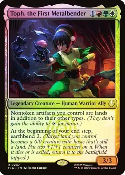 Toph, the First Metalbender Foil Avatar: The Last Airbender NM MTG - Image 1