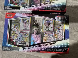 2x Pokemon Prismatic Evolutions Premium Figure Collection New Sealed In Hand ? - Image 4
