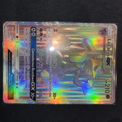 Pokemon Sun & Moon Forbidden Light Secret Rare Lucario GX 135/131 NM/M - Image 2