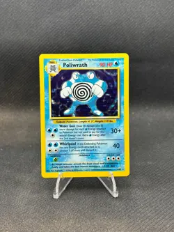 Pokemon TCG Poliwrath 13/102 Holo Rare Base Set WOTC - Image 1