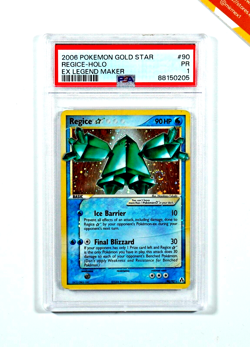 Pokemon PSA 1 Regice Gold Star #90 Holo Ex Legend Maker 2006 English - Image 1