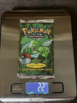 1999 Pokemon Jungle Unlimited Booster Pack Scyther Art Se G1N - Image 1