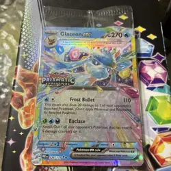 🔥 Pokemon Glaceon ex 026/131 Prismatic Evolutions Promo Surprise Box SEALED - Image 1