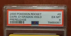 2000 Pokemon Rocket #8 Dark Gyarados-Holo Prerelease PSA 6 EX-MT 8/82 - Image 4
