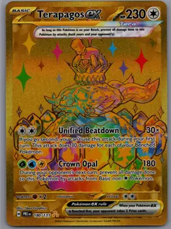 Pokemon Terapagos EX Prismatic Evolutions Holo Hyper Rare 180/131 - Image 1