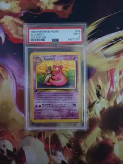 Pokemon Card Slowbro 43/62 1st Edition Fossil Set 1999 PSA 9 MINT - Image 1