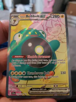 Iono's Bellibolt Ex Journey Together 172/159 Full Art Pokemon Card NM - Image 2