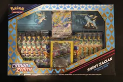 Pokemon Card Shiny Zacian Premium Figure Collection Sealed Box Crown Zenith - Image 1