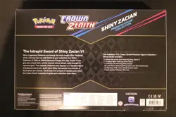Pokemon Card Shiny Zacian Premium Figure Collection Sealed Box Crown Zenith - Image 2