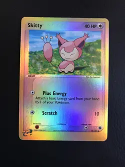 Skitty - EX Ruby & Sapphire Pokemon Card 70/109 holo - Image 1