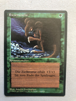 Mtg Carte Magic Fbb Giant growth German NM - Image 1