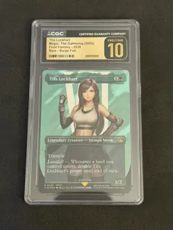 2025 MTG Final Fantasy Borderless Surge Foil #0536 Tifa Lockhart CGC 10 PRISTINE - Image 1