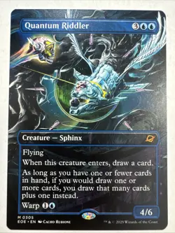 MTG Quantum Riddler - Borderless, NM, English Edge of Eternities - Image 1