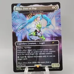 Miku Font of Pop English Foil MTG Secret Lair Drop NM - Image 1