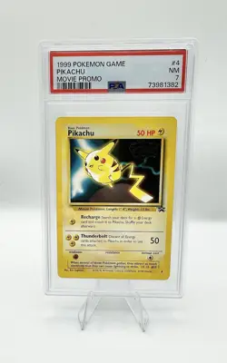 1999 Pokemon Game Pikachu Movie Promo #4 PSA 7 - Image 1
