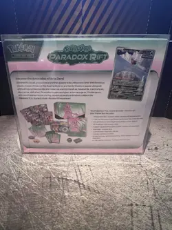 PARADOX RIFT Scarlet & Violet Pokemon TCG Elite Trainer Box Iron Valiant + Case - Image 2
