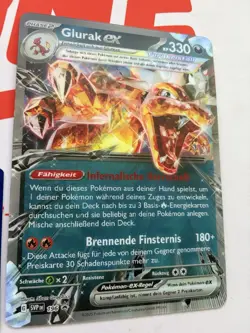 Pokemon Glurak EX Jumbo Promo deutsch XXL Oversize Wackelbild SVP 196 - Image 3