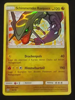 Schimmerndes Rayquaza 56/73 Schimmernde Legenden Deutsch EX Pokemon - Image 1