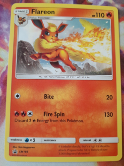 Flareon - SM186 - Pokemon Promo Sun & Moon Non Holo Rare Card NM - Image 1