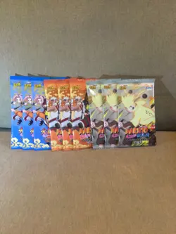 9 MIXED Naruto Cards KAYOU 5 Cards/Pack 2xEach Tier 2 Waves 1, 7 & Tier 3 Wave 1 - Image 1