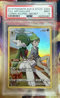 PSA 9 Gallade (FA) Cosmic Eclipse 244/236 Holo Pokemon Card - Image 1
