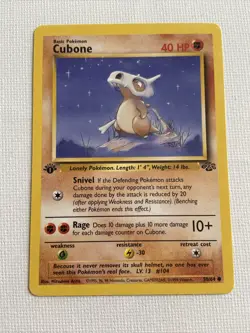Pokemon CUBONE 1st Edition Jungle 1999 English Card #50/64 - Image 4