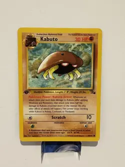 Kabuto - 1st Edition Fossil Set - 50/62 - Pokemon Card LP - Image 1