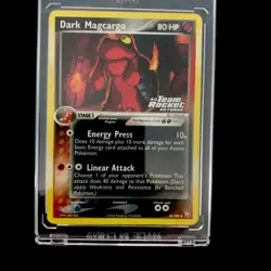 Pokemon Card DARK MAGCARGO#38/109 Stamped Holo Uncommon Team Rocket Returns LP - Image 1
