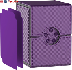 MIXPOET Deck Box for MTG Commander Cards Trading Card Case with 2 Dividers per - Image 1