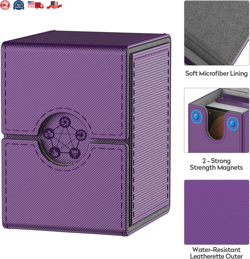 MIXPOET Deck Box for MTG Commander Cards Trading Card Case with 2 Dividers per - Image 3