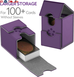 MIXPOET Deck Box for MTG Commander Cards Trading Card Case with 2 Dividers per - Image 5