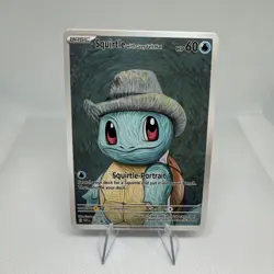Grey Felt Hat (Squirtle) Pokemon Custom Van Gogh Black Star Promo ACG Art Card - Image 1