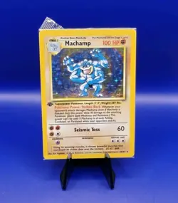Machamp 8/102 1st Edition Base Set UK 4th Print Holo Pokemon Card WOTC Sealed - Image 1
