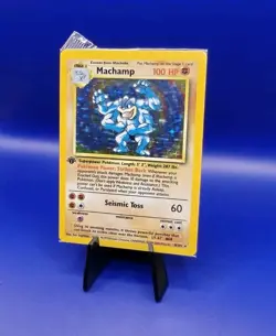 Machamp 8/102 1st Edition Base Set UK 4th Print Holo Pokemon Card WOTC Sealed - Image 3